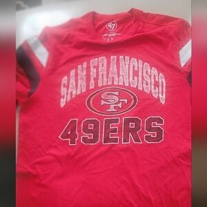 San Francisco Mens Long Sleeve Red T-Shirt.   Y47